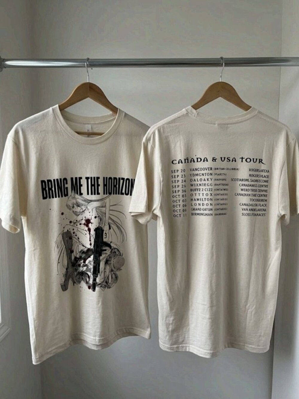 Bring Me The Horizon Canada USA Tour 2026 Tour T-Shirt Reprint